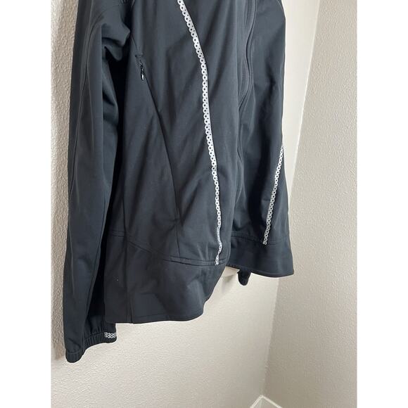 ATHLETA Black Queen of the Mountain Run Bicycle Rain Jacket Top XL - Picture 5 of 12